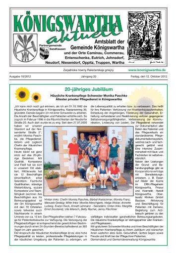 Amtsblatt der Gemeinde Königswartha - Koenigswartha