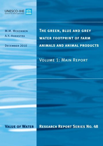 Volume 1: Main Report - Water Footprint Network