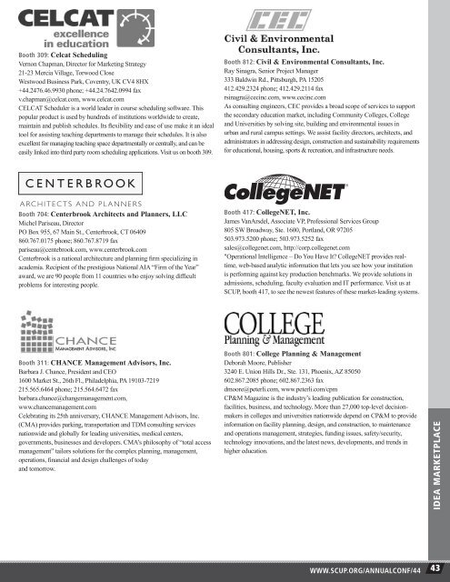 Final Program - Society for College and University Planning