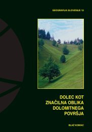 dolec kot zna^ilna oblika dolomitnega povr[ja - Geografski inštitut ...