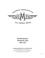 REPAIR MANUAL TRANSFER CASE MVG 1200