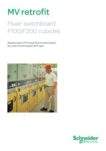 MV Retrofit F100 F200 - DV2 type - Schneider Electric