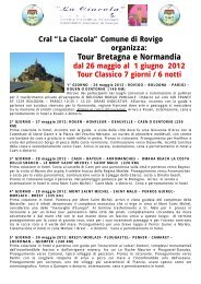 Tour Bretagna e Normandia - Comune di Rovigo
