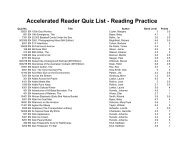 AR Test Titles PDF - Randolph County Schools