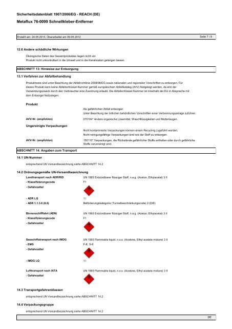 Metaflux 76-0099 Schnellkleber-Entferner