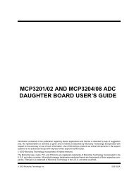 MCP3201/02 and MCP3204/08 ADC Daughter Board ... - Microchip