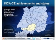 INCA-CE achievements and status - C-SRNWP Project