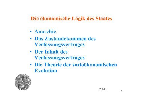 Finanzwissenschaft - Ruprecht-Karls-Universität Heidelberg