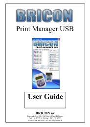 Print Manager USB-EN - Bricon.be