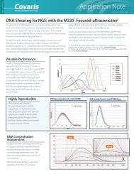 Quick Guide: DNA shearing with M220 Focused ... - Covaris