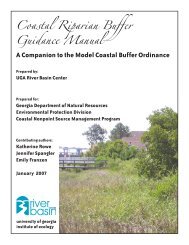 Coastal Riparian Buffer Guidance Manual - River Basin Center at ...