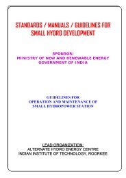 standards / manuals / guidelines for small hydro development - AHEC