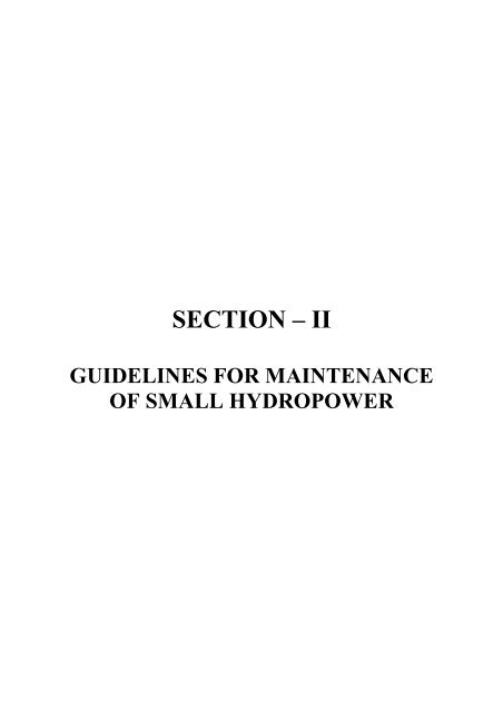 standards / manuals / guidelines for small hydro development - AHEC