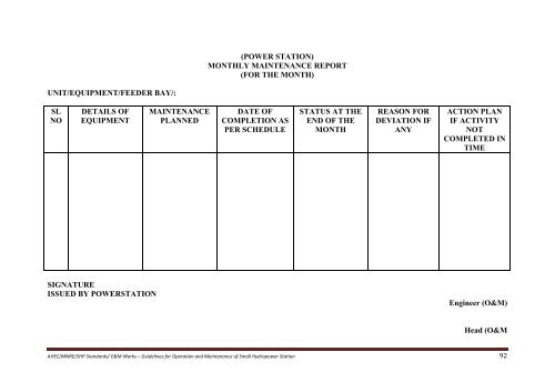 standards / manuals / guidelines for small hydro development - AHEC