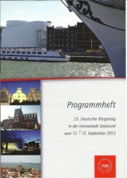 Programmheft - Verband Deutscher Bürgervereine eV