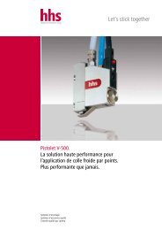 Pistolet V-500. La solution haute performance pour ... - hhs-systems.de