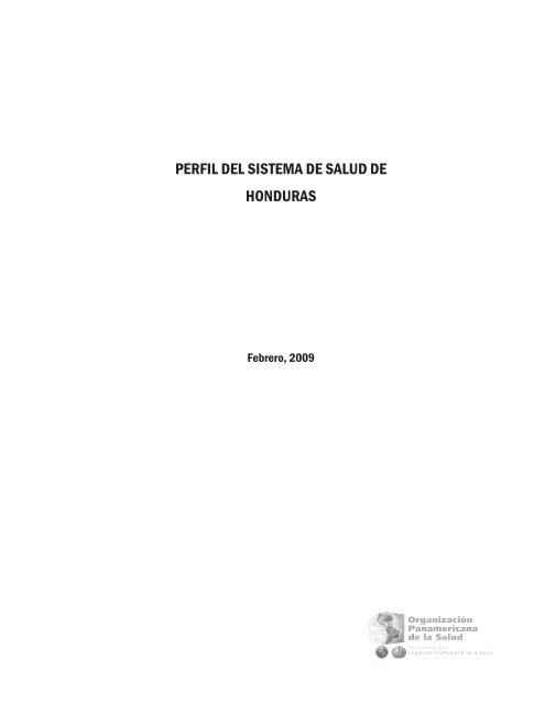 Perfil del Sistema de Salud de Honduras - PAHO/WHO