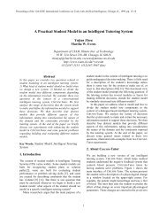 A Practical Student Model in an Intelligent Tutoring System - Exordio