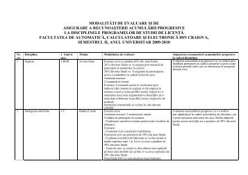 aici - Facultatea de Automatică Calculatoare și Electronică