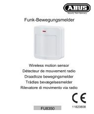 Funk-Bewegungsmelder - ABUS Security-Center