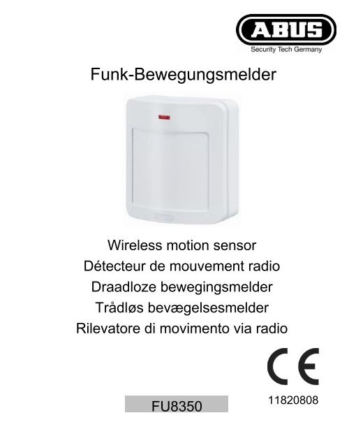 Funk-Bewegungsmelder - ABUS Security-Center