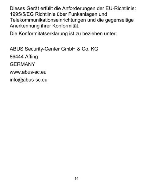 Funk-Bewegungsmelder - ABUS Security-Center