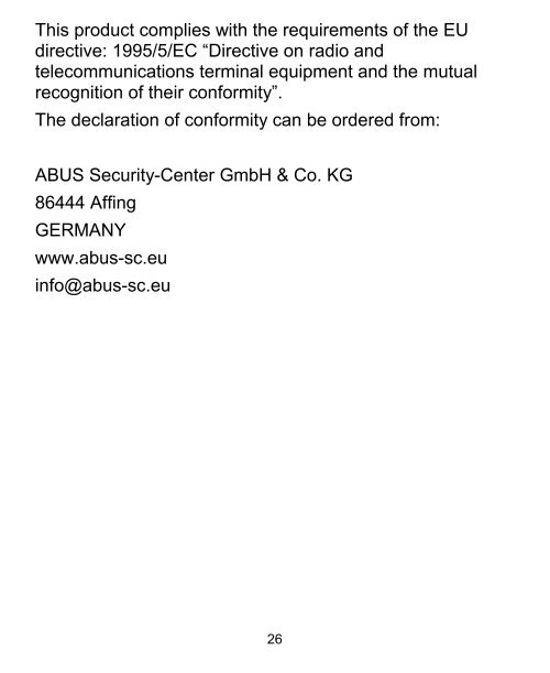 Funk-Bewegungsmelder - ABUS Security-Center