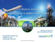 From Waste to Jet Fuels Novel technology in addition to ... - Bioenergi