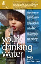 The City of Sarasota Water Quality Report