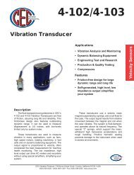 Vibration Transducer - CEC Vibration Products