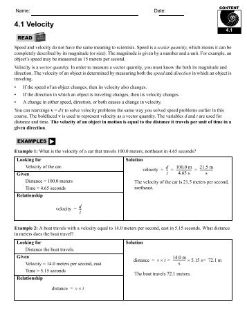 PES Skill Sheets.book - CPO Science