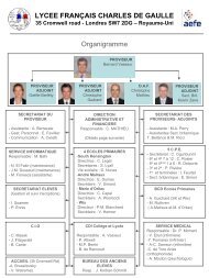 Diapositive 1 - LycÃ©e franÃ§ais Charles de Gaulle