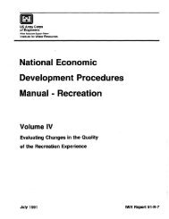 National Economic Development Procedures Manual: Recreation ...