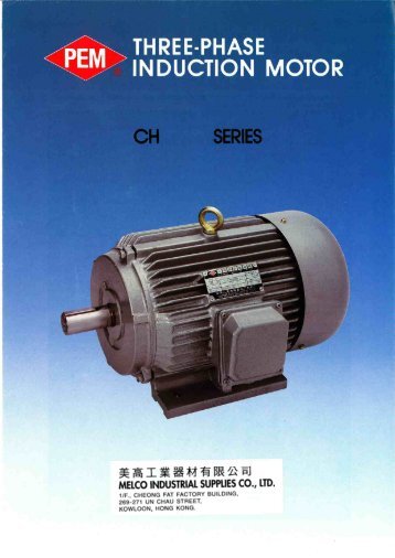 THREE-PHASE INDUCTION MOTOR - Melco Industrial Supplies Co ...