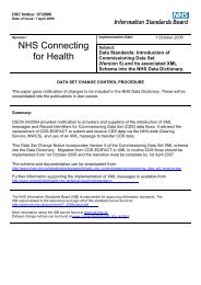 DSCN 07/2006 - Information Standards Board for Health and Social ...