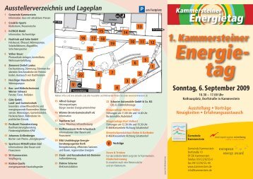 Ausstellerverzeichnis und Lageplan - Gemeinde Kammerstein
