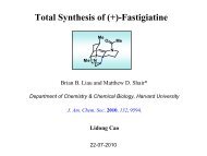 Total Synthesis of (+)-Fastigiatine - Group Renaud