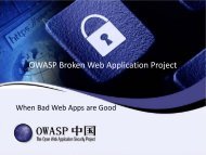 OWASP Broken Web Application Project