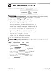 Grammar Exercise Workbook; Ch. 17; 17.1 Prepositions; Practice 1