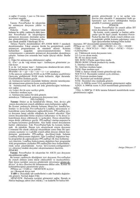 Amiga Dunyasi - Sayi 20 (Ocak 1992).pdf - Retro Dergi