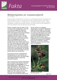 Bekjempelse av russesvalerot - FAGUS