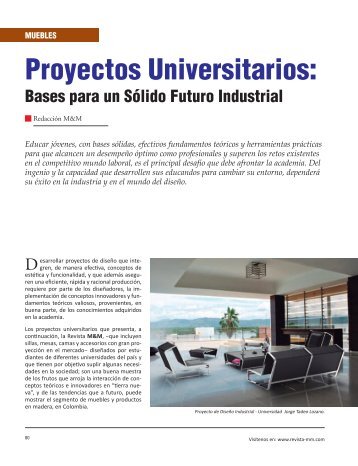 Proyectos Universitarios: - Revista El Mueble y La Madera