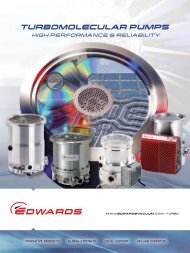 TURBOMOLECULAR PUMPS - Edwards