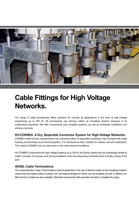 CABLE SYSTEMS Cable fittings for high voltage ... - Elektroskandia