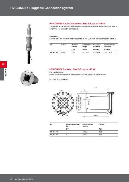 CABLE SYSTEMS Cable fittings for high voltage ... - Elektroskandia