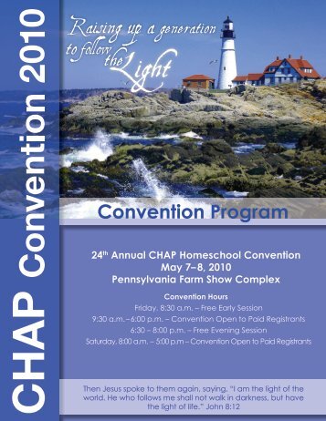 Convention Program - Christian Homeschool Association of ...