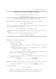 EXAMEN D'ANALYSE DE FOURIER - SESSION 1 La qualitÃ© de la ...