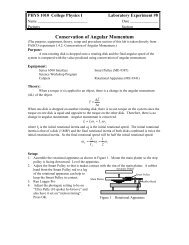 Conservation of Angular Momentum