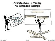 Architecture → Verilog An Extended Example - 6.004