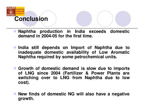 INDIA'S NAPHTHA TRADE OUTLOOK - CMT Conferences